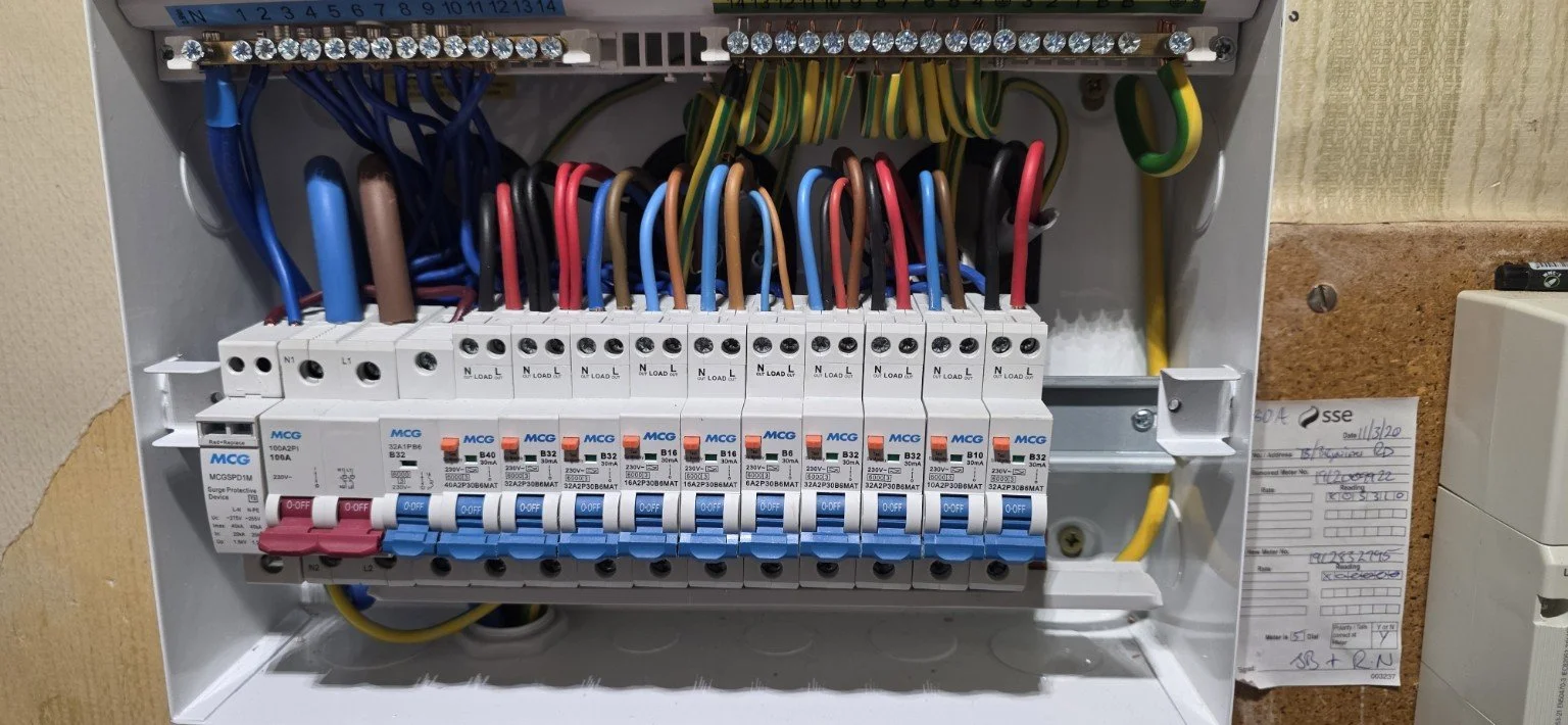Consumer unit internal wiring by Orme Electrical N.W.