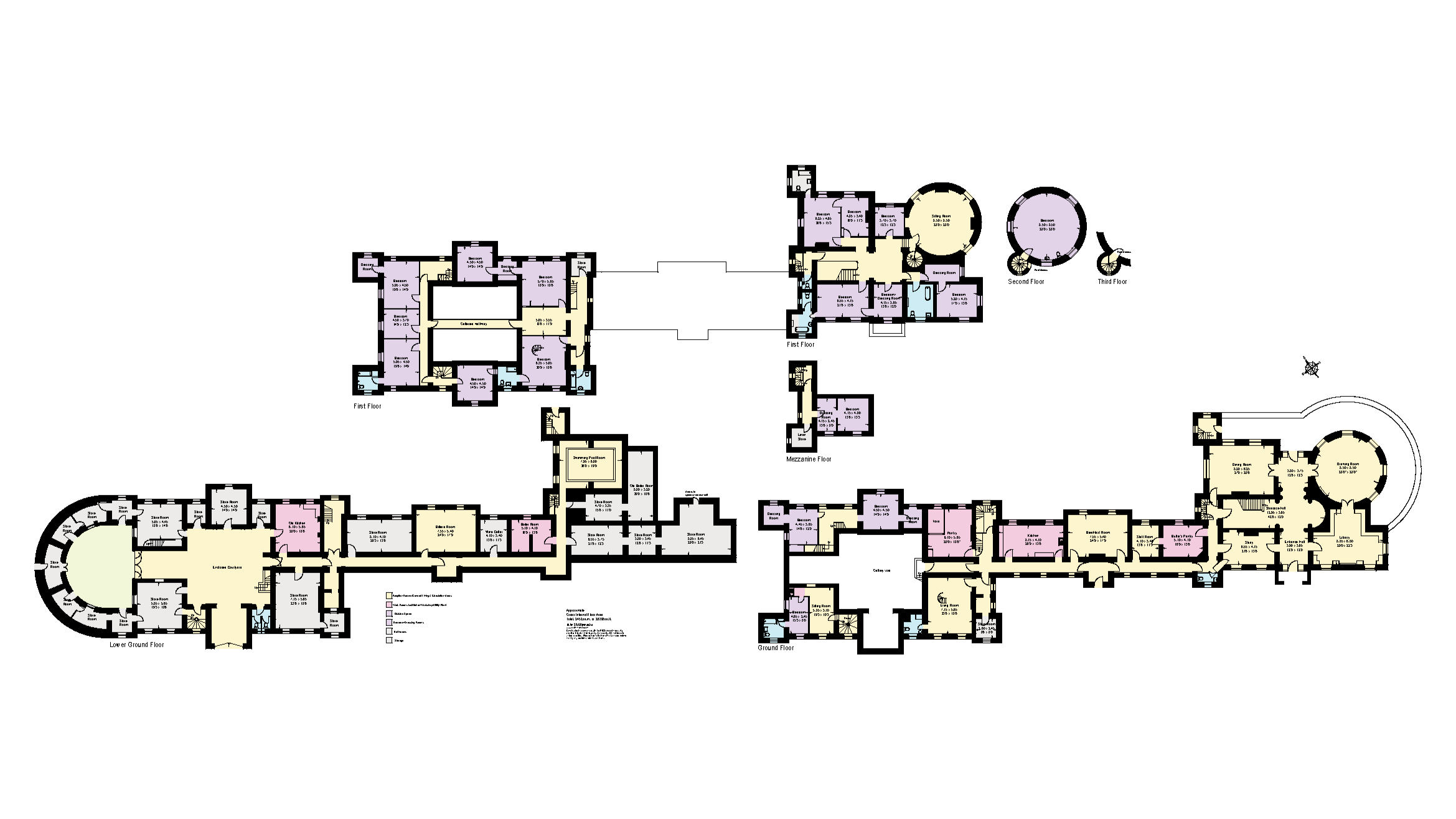 Norris Castle  has 15 bedrooms, a grand hall, a circular drawing, a grand hall, a circular drawing room and extensive cellars. It's said  it was a favourite place to stay for  Queen Victoria  as a child.  