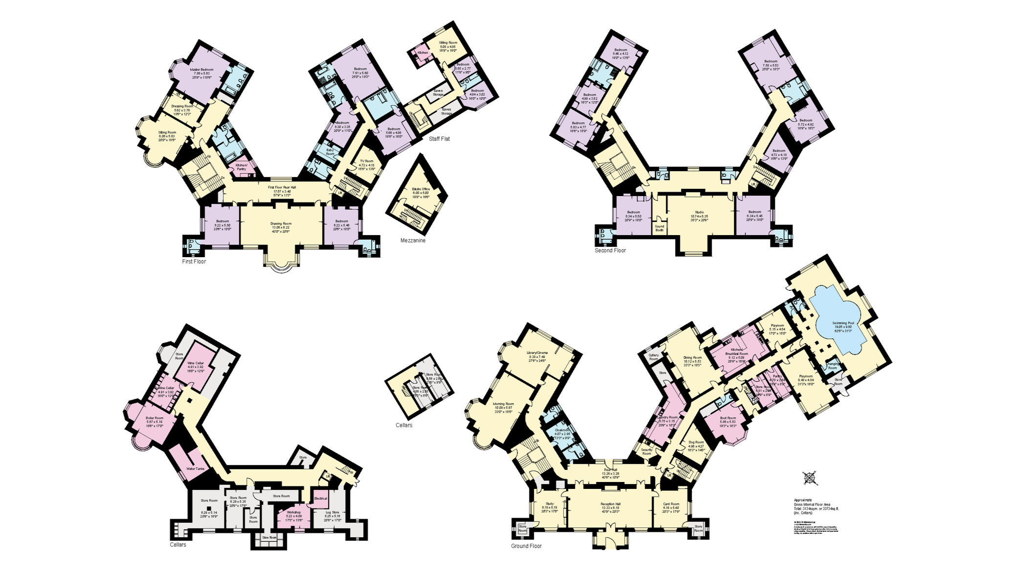 Super-Prime Residential floor plan, RICS & DMCCA 2024 Compliant Floor Plan  .DXF, .PDF.