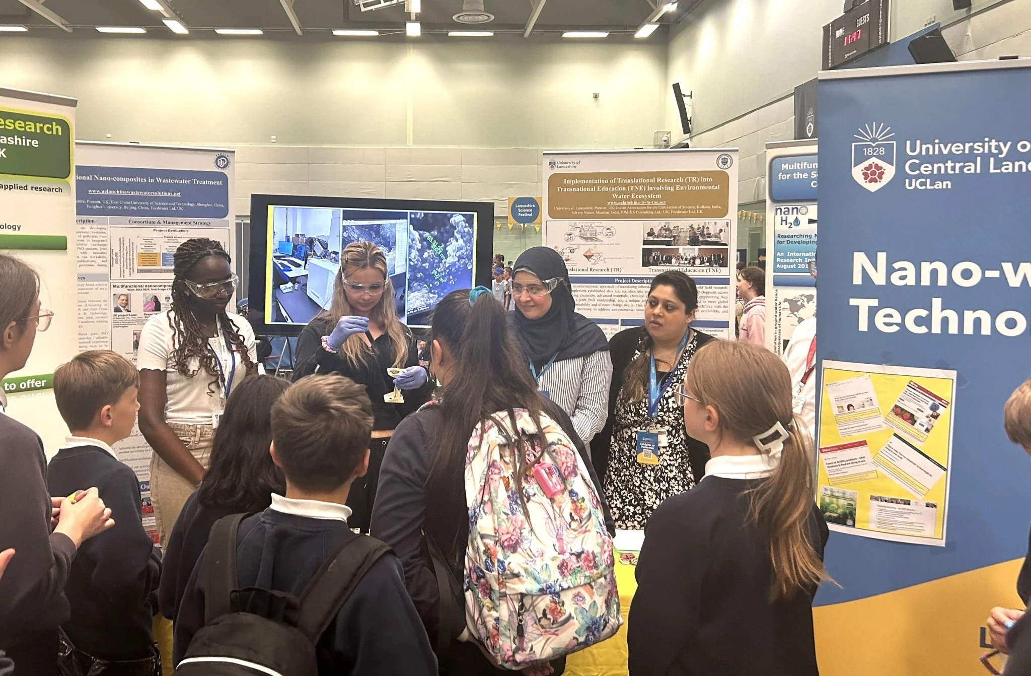 Lancashire Science Festival 2025, Dr Sen's University of Lancashire group