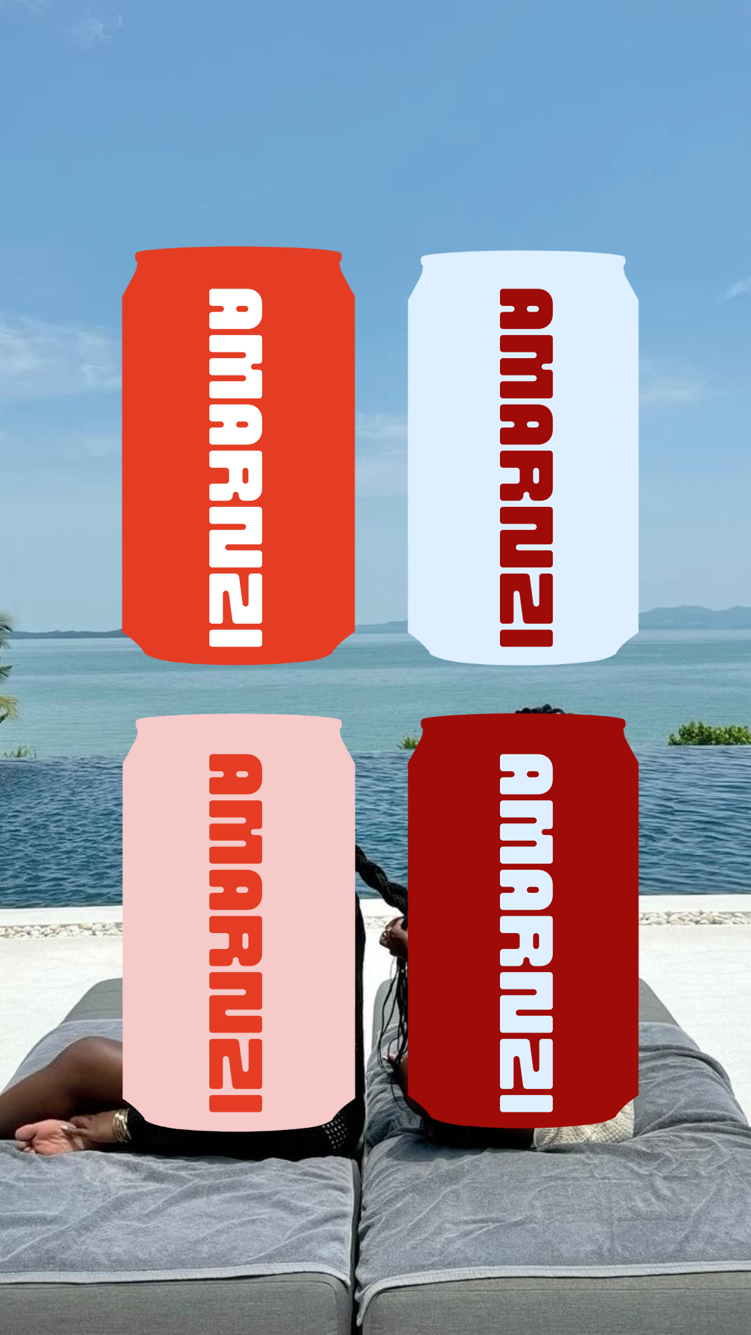 Rebranding and brand identity redesign for ‘AMARNZI’, a water brand owned by South African DJ, Lady Amar