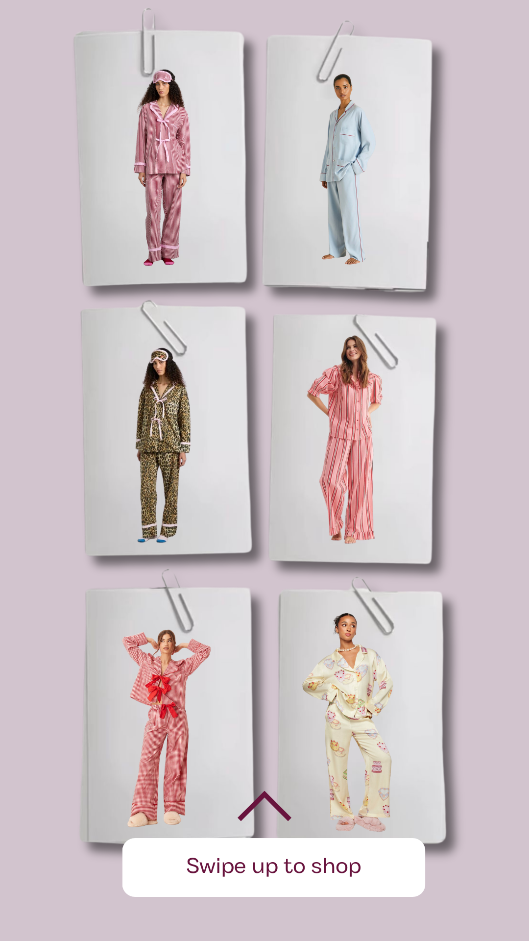Social media content creation for a pyjama brand