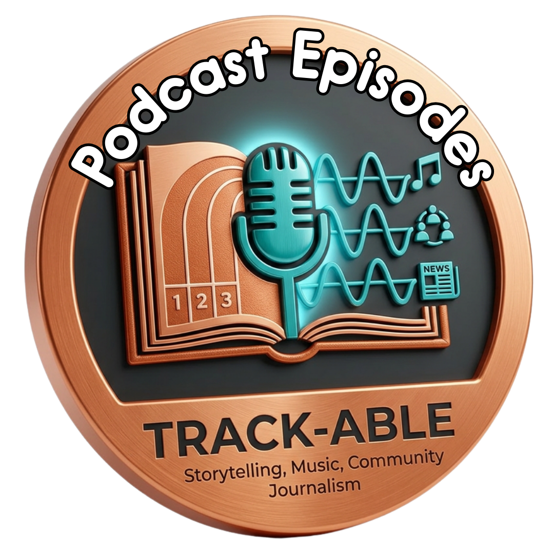 Collaborative podcasts that combine storytelling, music production, and community journalism, transforming real experiences into meaningful "Track-able" creative results.