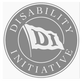 Logo of the Disability Initiative, featuring a stylized emblem with the letters 'DI' and a circular border.