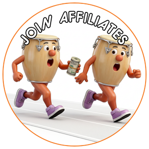 Refer and Earn or pass on the rewards as a Drum Runners Affiliate. Join for Free and get promotional tools and personal discount code. Plus more !