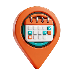 3D Map Icon for Calendar