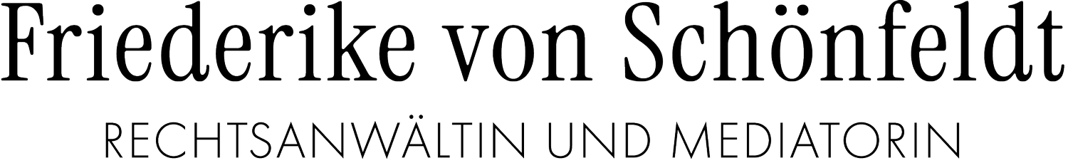 Friederike von Schönfeldt – Rechtsanwältin und Mediatorin