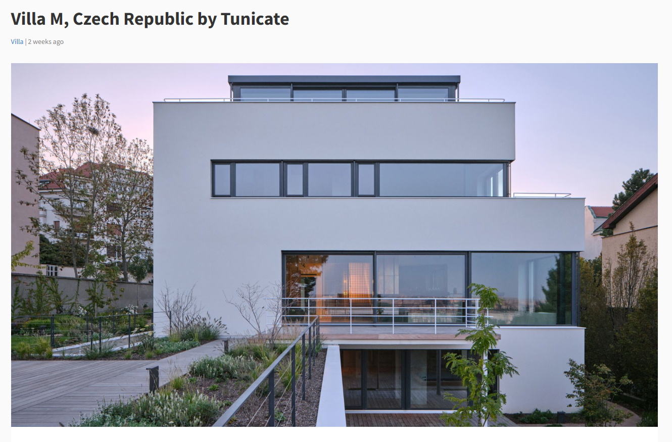 AMAZING ARCHITECTURE | vila m