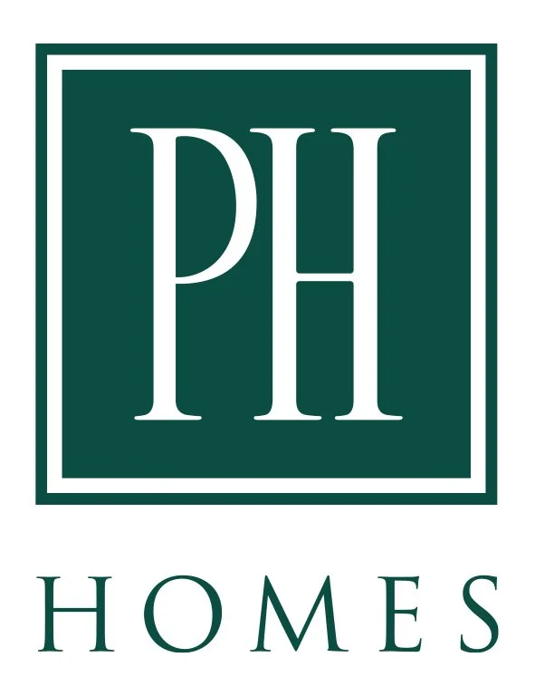 Logo for PH Homes with a large 'PH' inside a square, and the word 'HOMES' below.