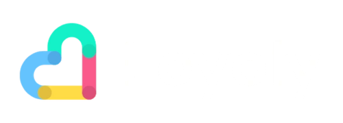 Colorful icon with interconnected shapes and text to the right.