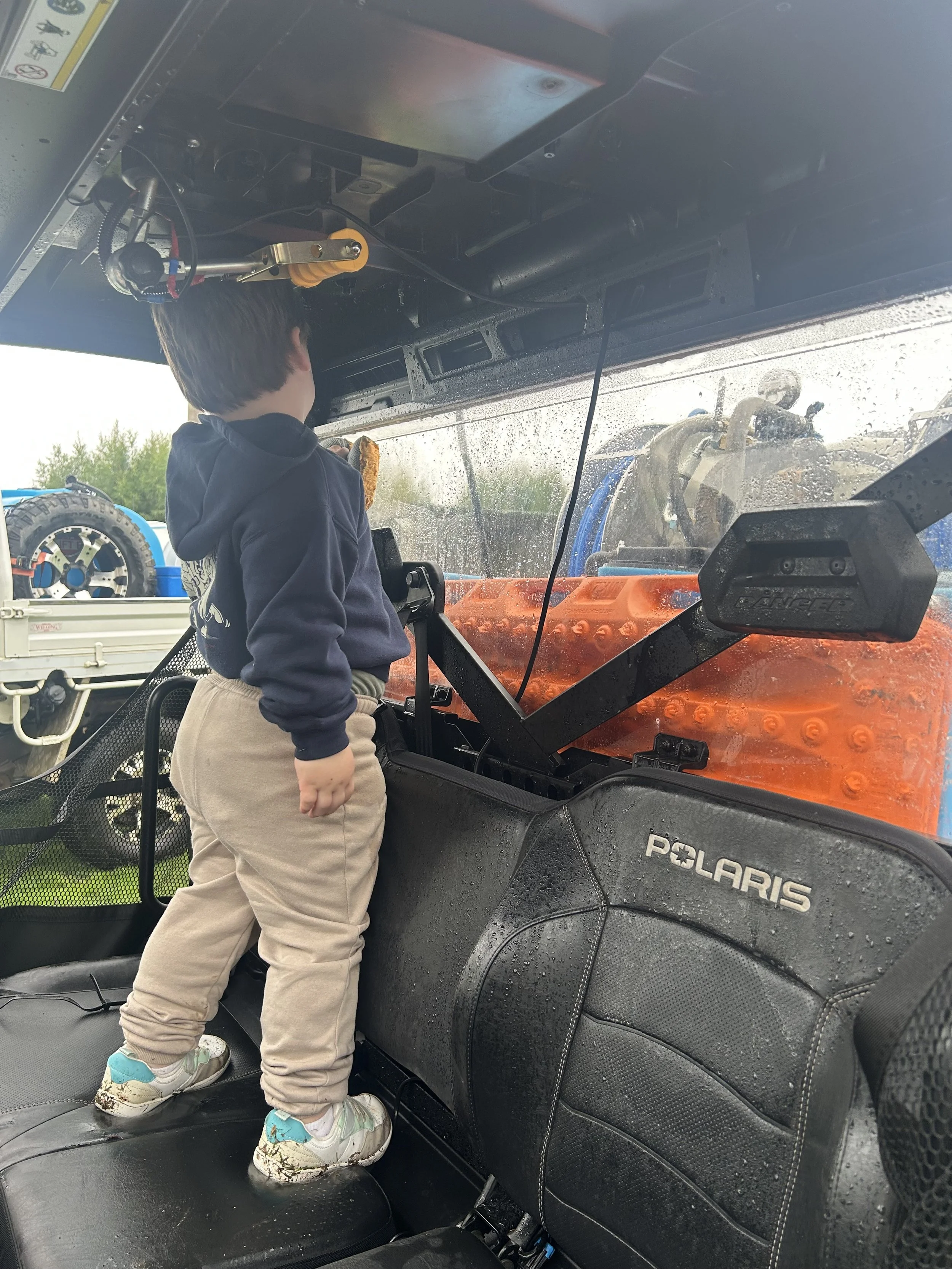 Cleaning Buggy ready for next spraying job.