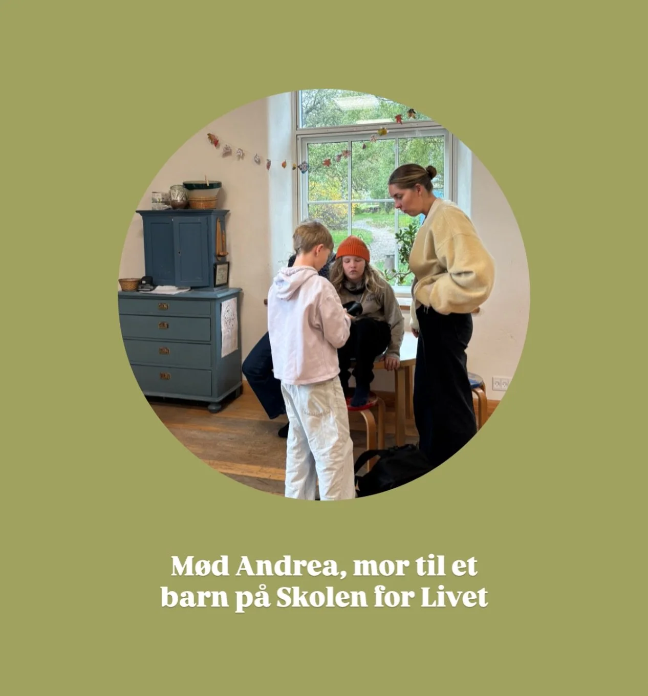 For Andrea betyder Skolen for Livet noget helt s&aelig;rligt 💚 Is&aelig;r fordi hendes barn i Syd endelig har fundet sit sted.

For Andrea er der ingen tvivl om, hvad der betyder mest:
&ldquo;Mit barn har for f&oslash;rste gang virkelig fundet hans 