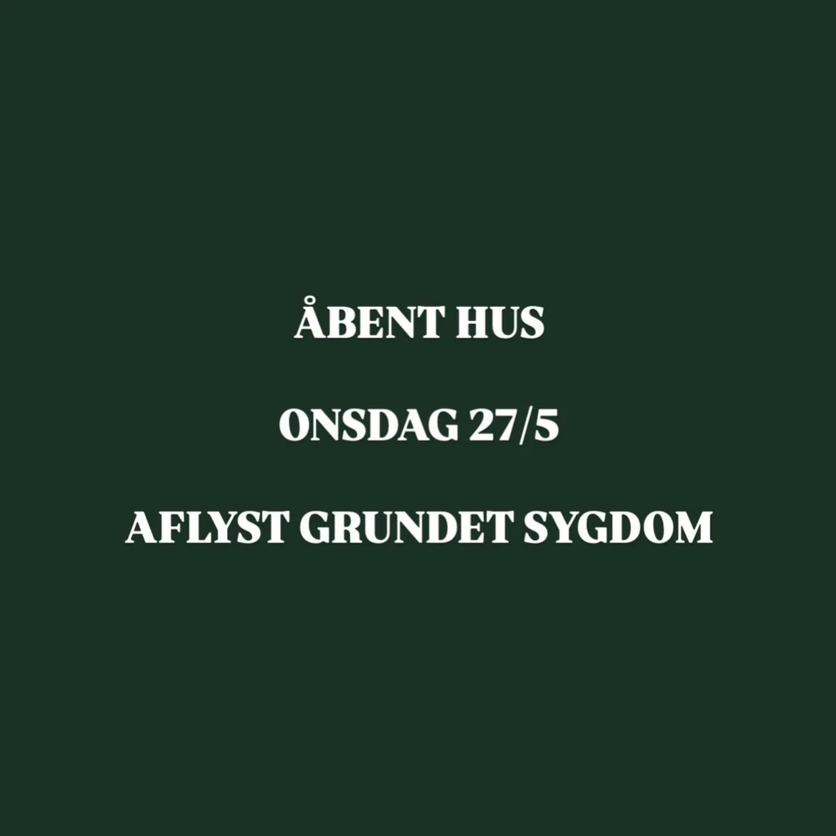 Vi beklager den sene varsel 💚 

Ny dato for &Aring;bent Hus er onsdag den 17. Juni kl. 13.30-15.30 - ellers er I altid velkomne til at kontakte os for en rundvisning. 

#skolenforlivet #f&aelig;llesskab #&aring;benthus