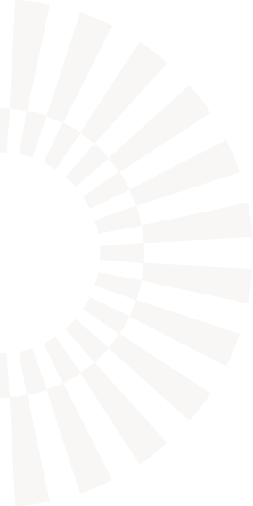 Decorative: A circular white sunshine pattern