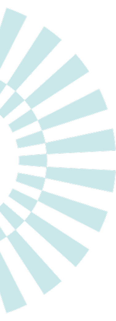 A spiral pattern of alternating black and light blue elongated triangles on a black background.