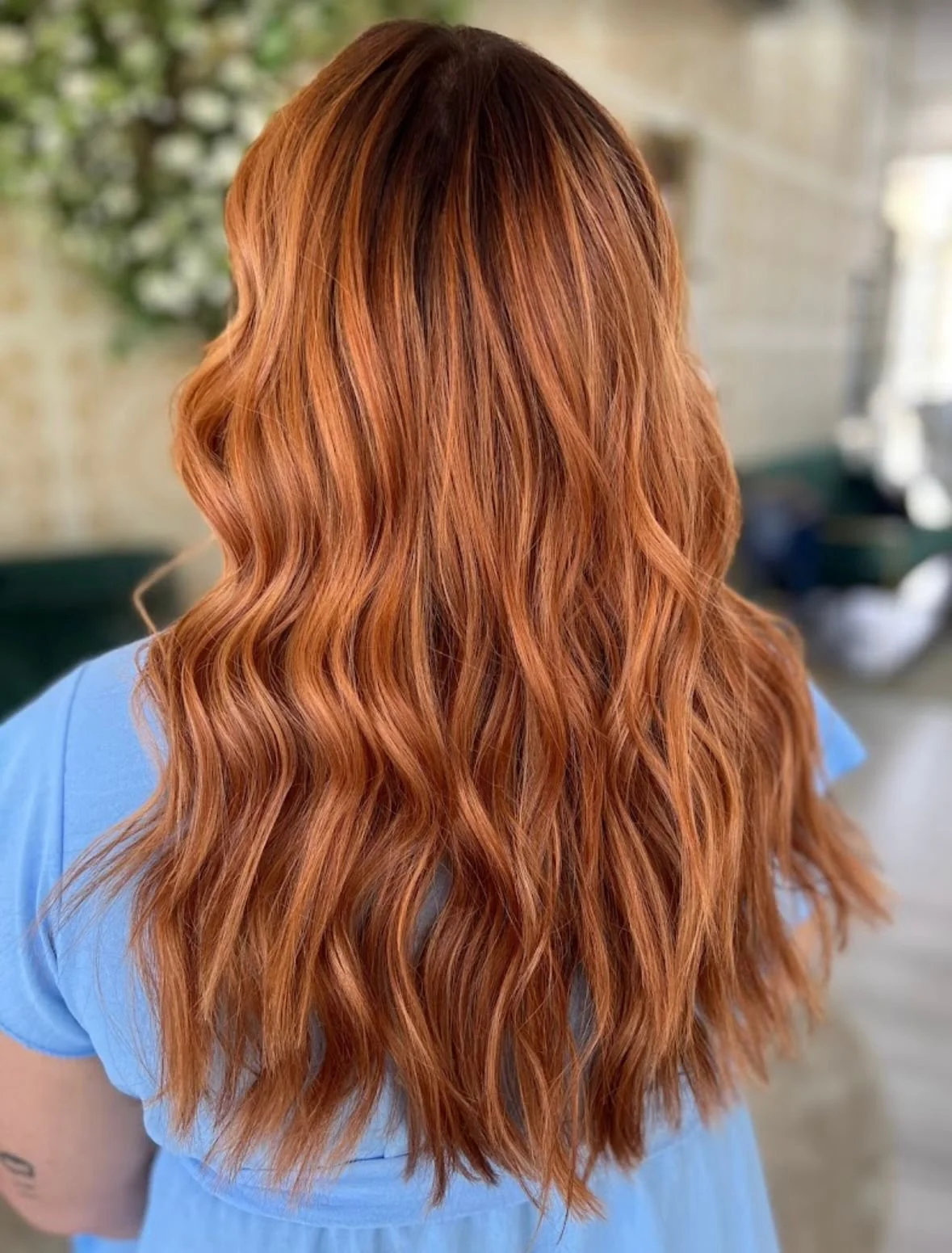 Trabalho realizado por Bi Ribeiro Hairstylist com produtos Truss - Cabelo Ruivo Ondulado