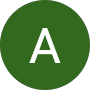 Letra A com fundo verde