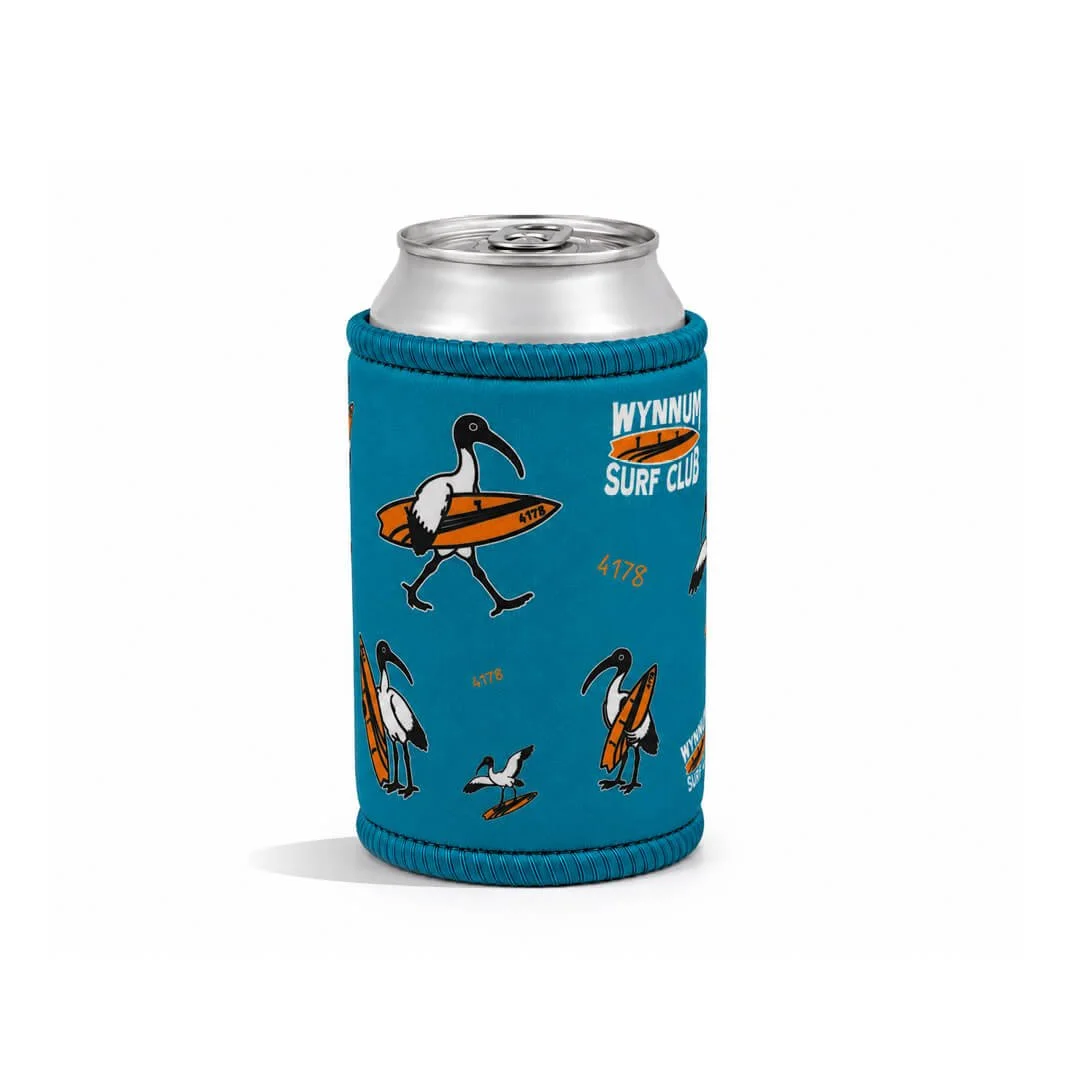 Full Flock Stubby Cooler - AQUA