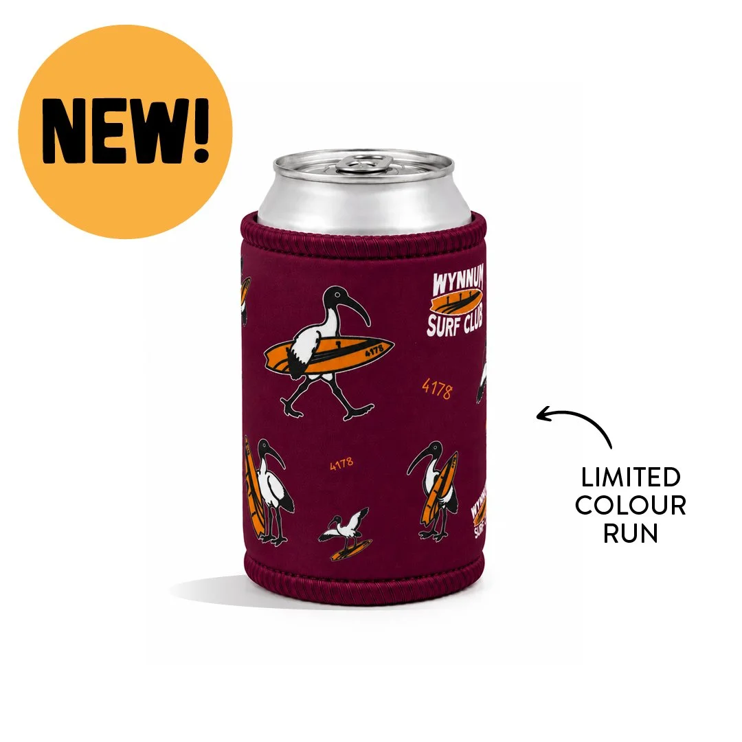 Full Flock Stubby Cooler - MAROON