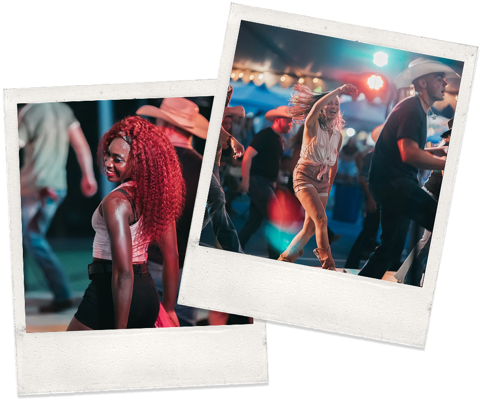 Polaroids of dance events