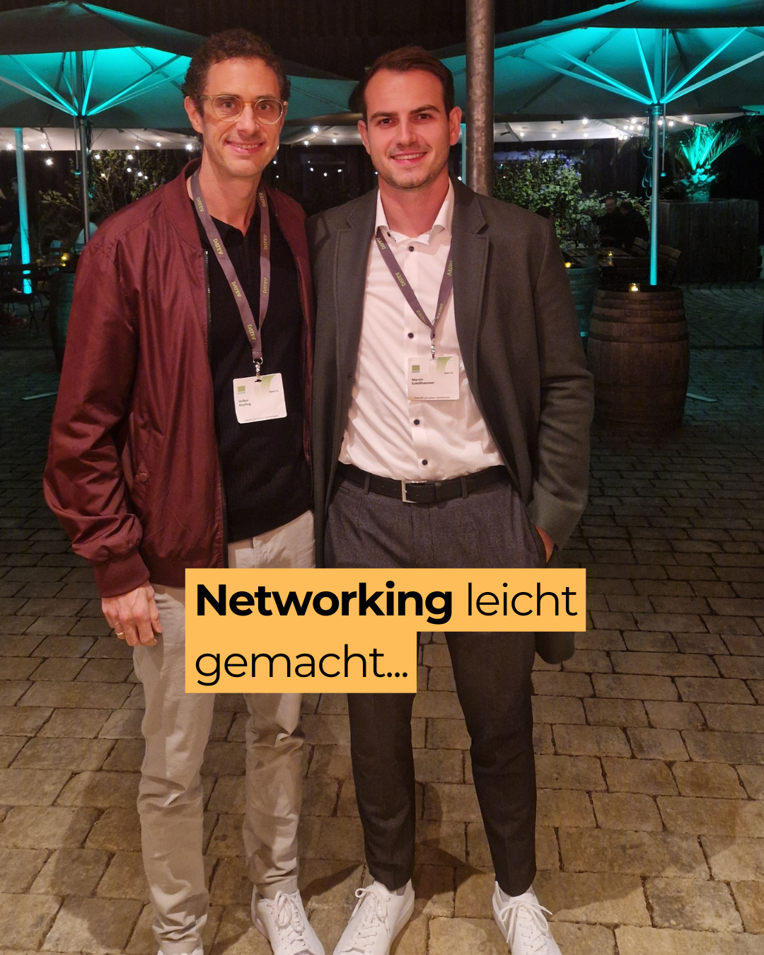 Manchmal kann Networking ganz einfach sein – selbst für mich…