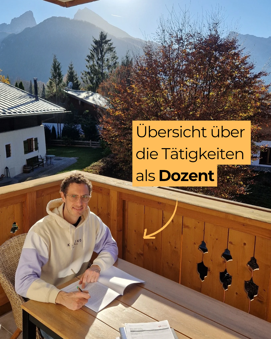 "Was macht man als nebenberuflicher Dozent eigentlich alles?"