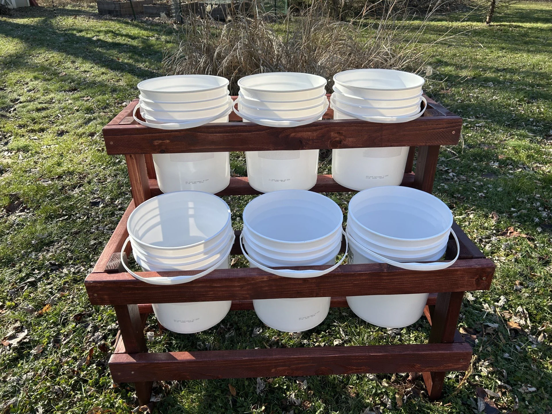 6 Bucket Instant Garden Rack