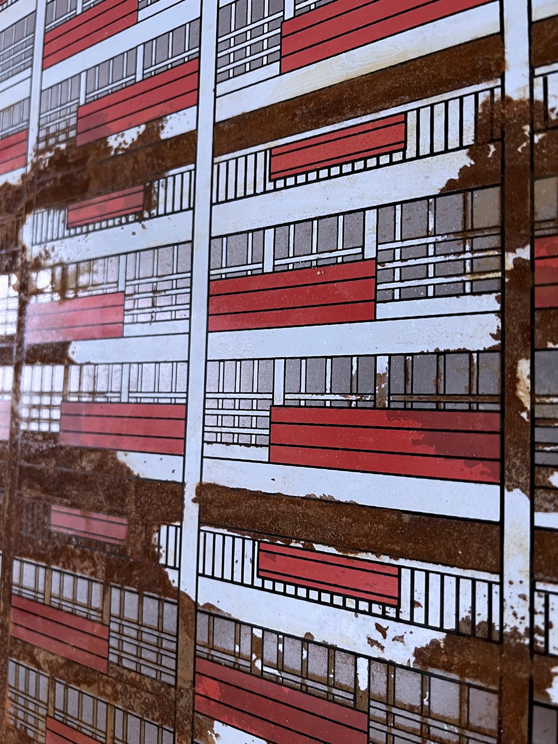 CUPA ( 2023)
Centro Urbano Pdte Alemán
03104 Mexico City, CDMX
Screenprint on steel with enamel paint and controlled rust. 