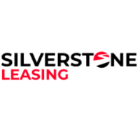 Silverstone Leasing logo with black and red text and a stylized red and black circular symbol