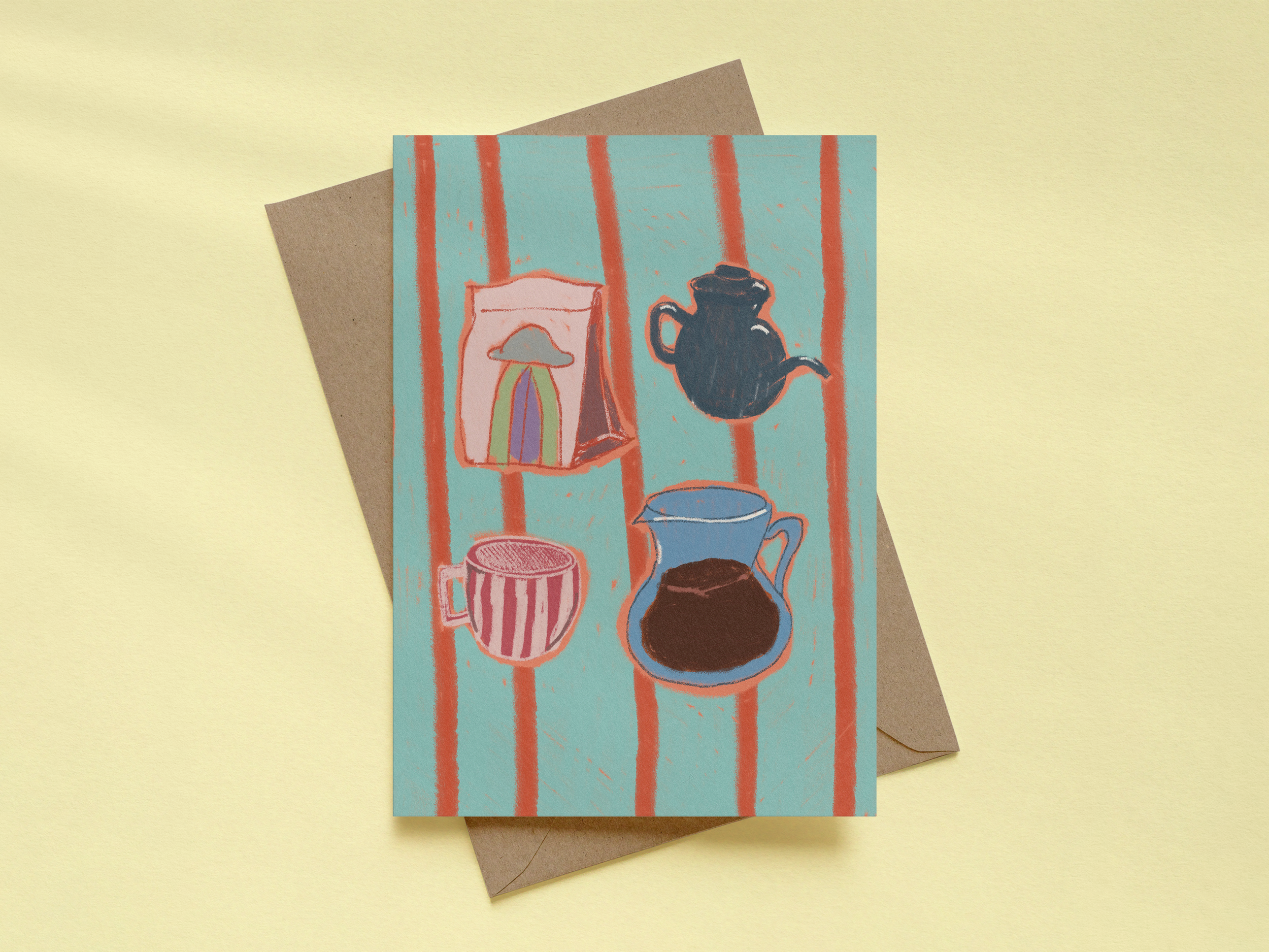 [postcard] new coffee set