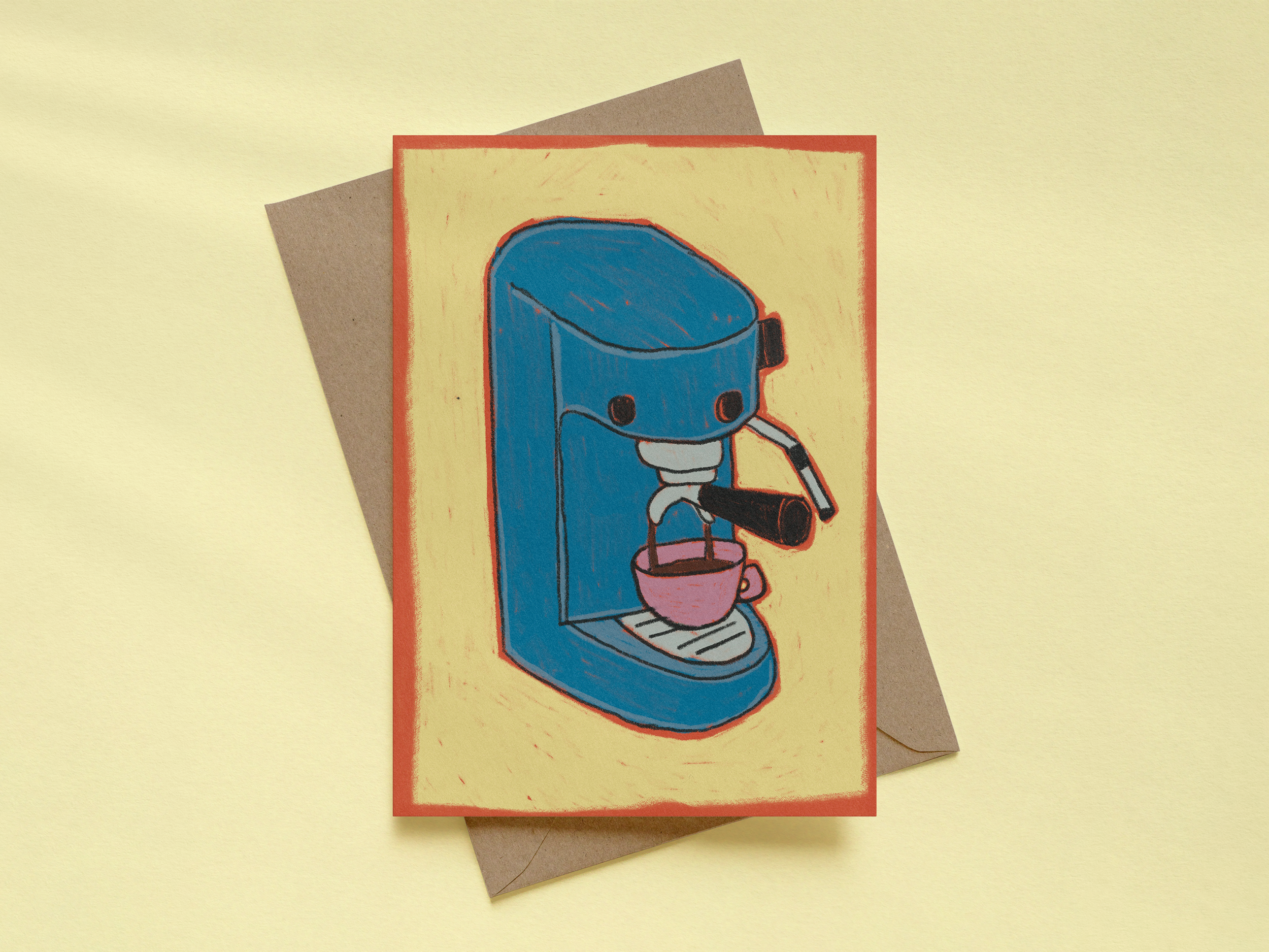 [postcard] coffee machine