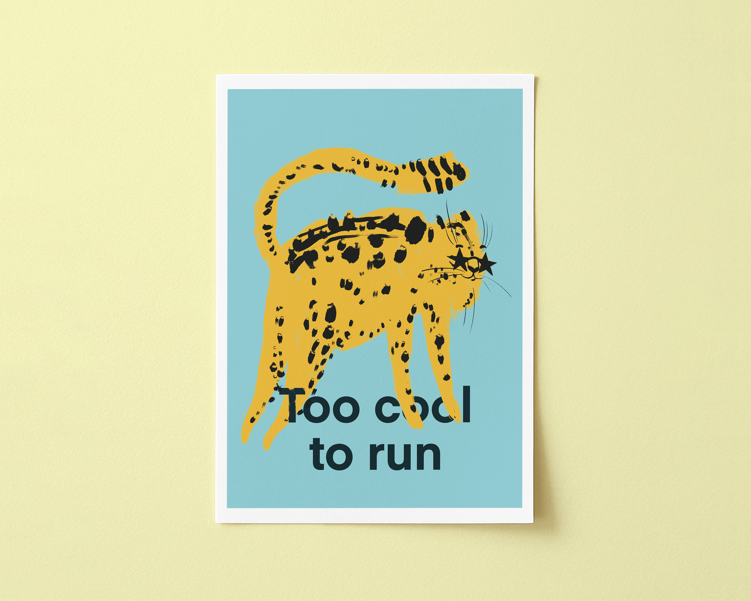 Too cool to run - Art Print