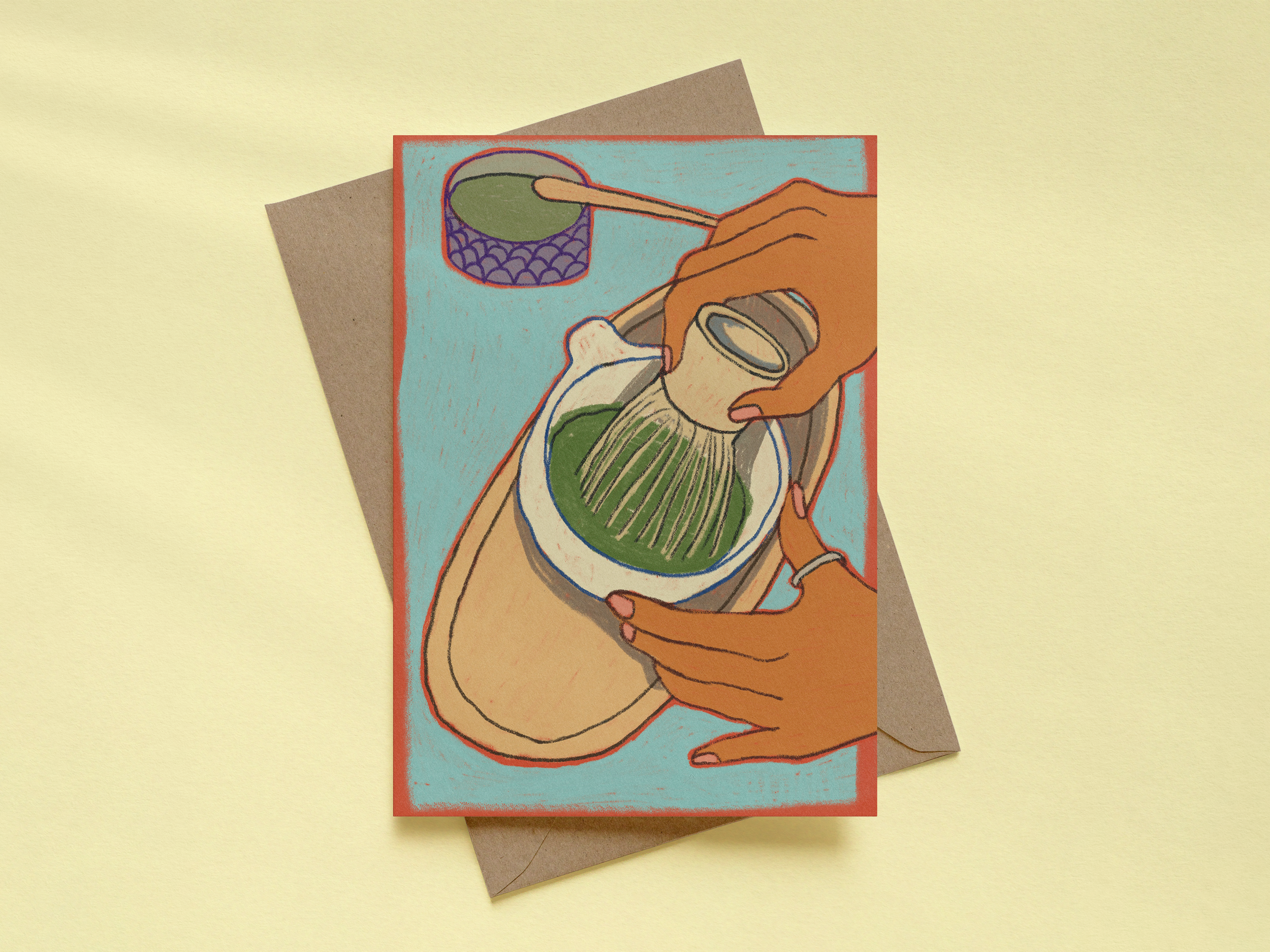 [postcard] matcha prep