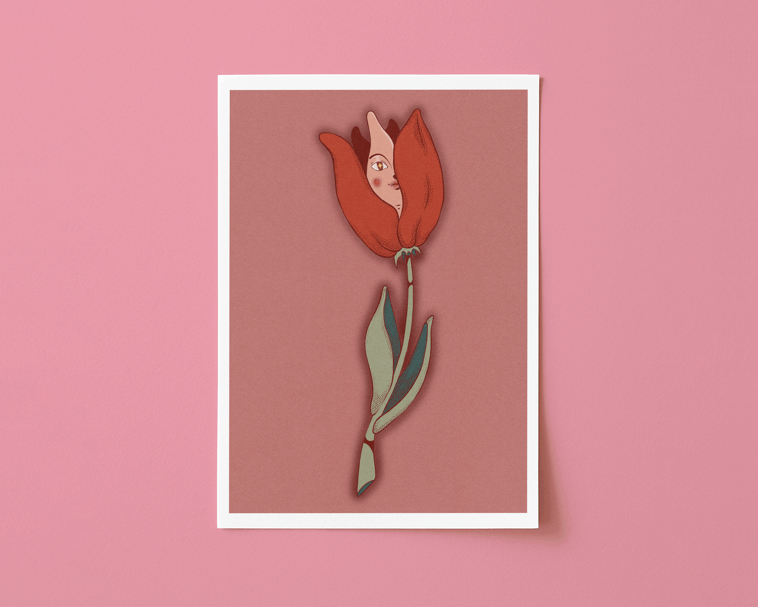 Cheeky Tulip - Art Print