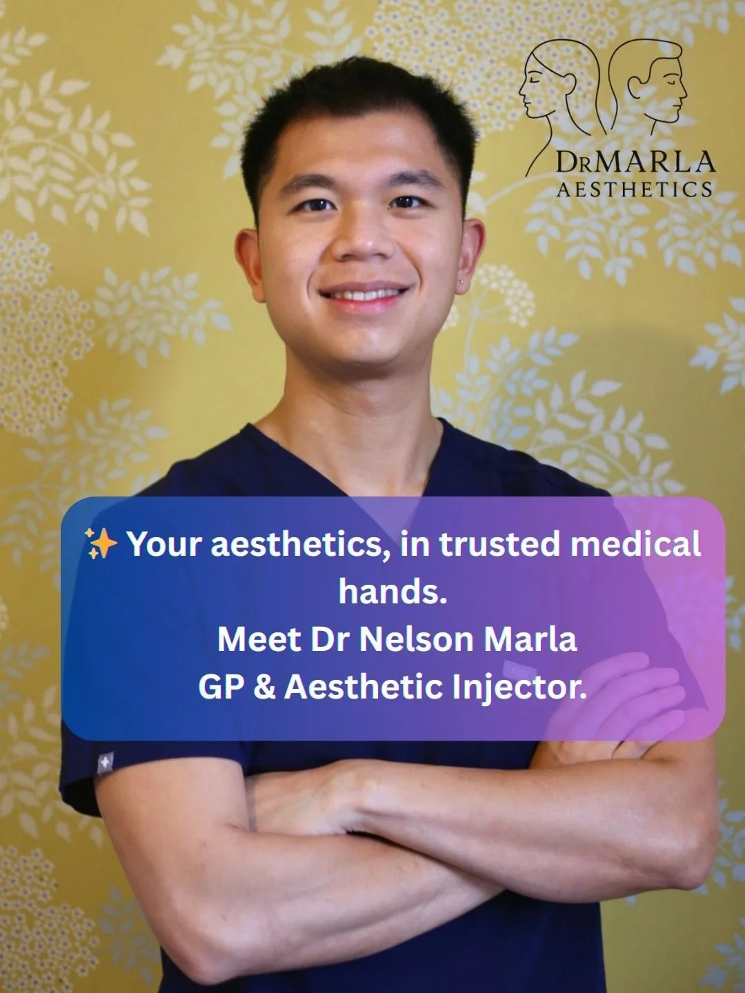 ✨ Meet your new Aesthetic Injector &mdash; Dr Nelson Marla ✨
| GP | Aesthetic Practitioner

I&rsquo;m passionate about delivering safe, natural, confidence-enhancing results using evidence-based aesthetic treatments. With a strong medical foundation,