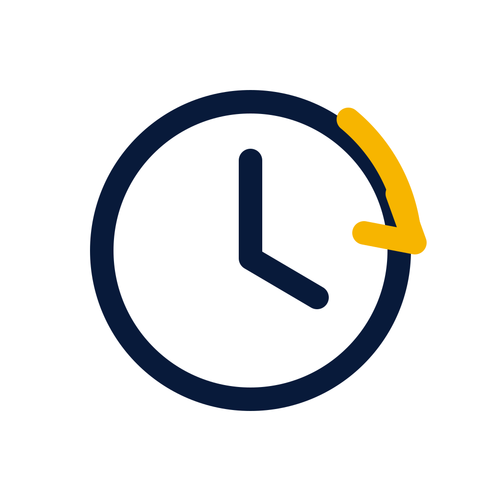 Clock showing 3:00 with a yellow arrow indicating a 15-minute forward adjustment.