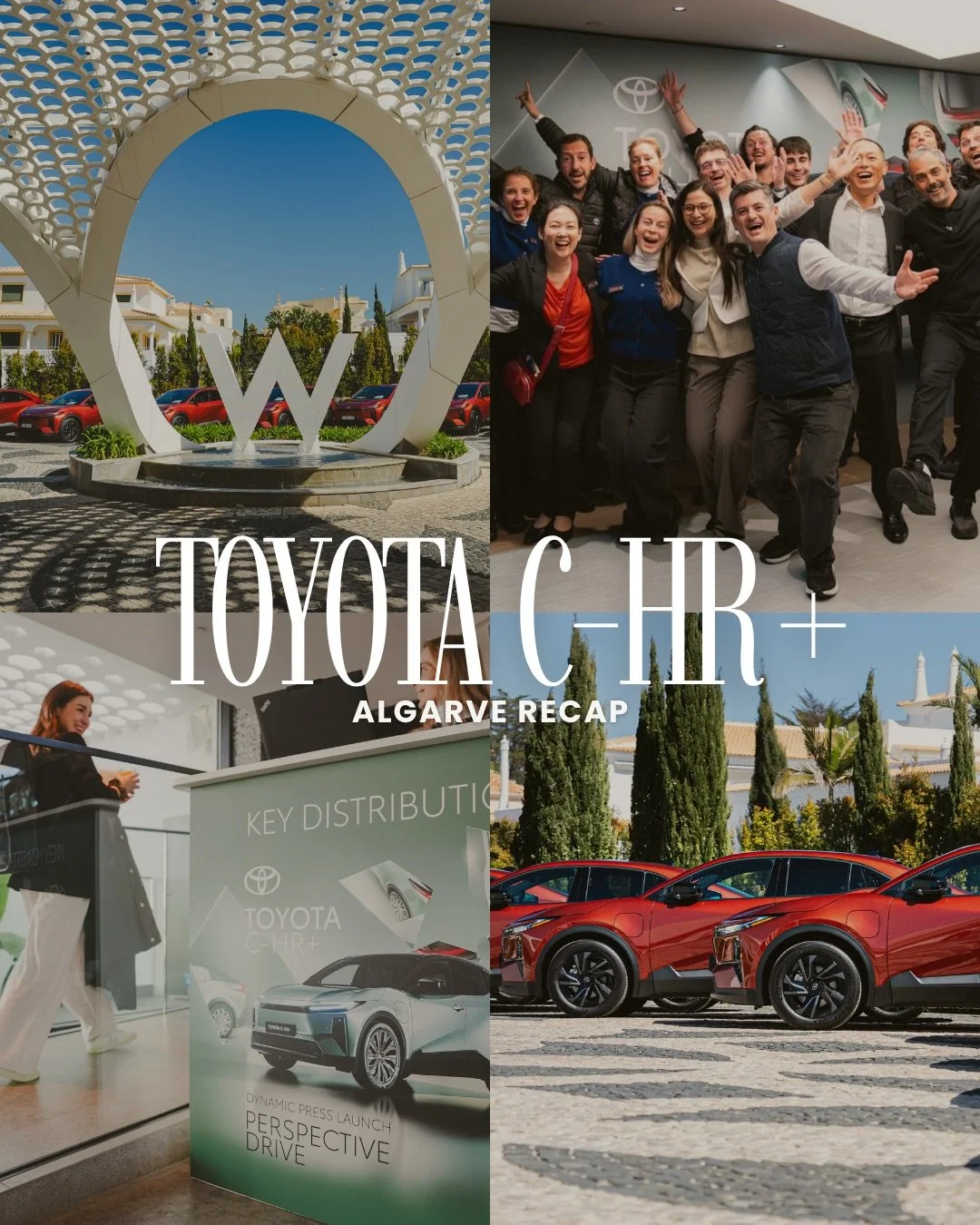 Bringing an international press event to life in the Algarve ✅🇵🇹

Journalists from all over Europe came together to experience the Toyota C-HR+ 👉🏼from dynamic test drives to in-depth discovery of every detail.

Days filled with driving, meaningfu