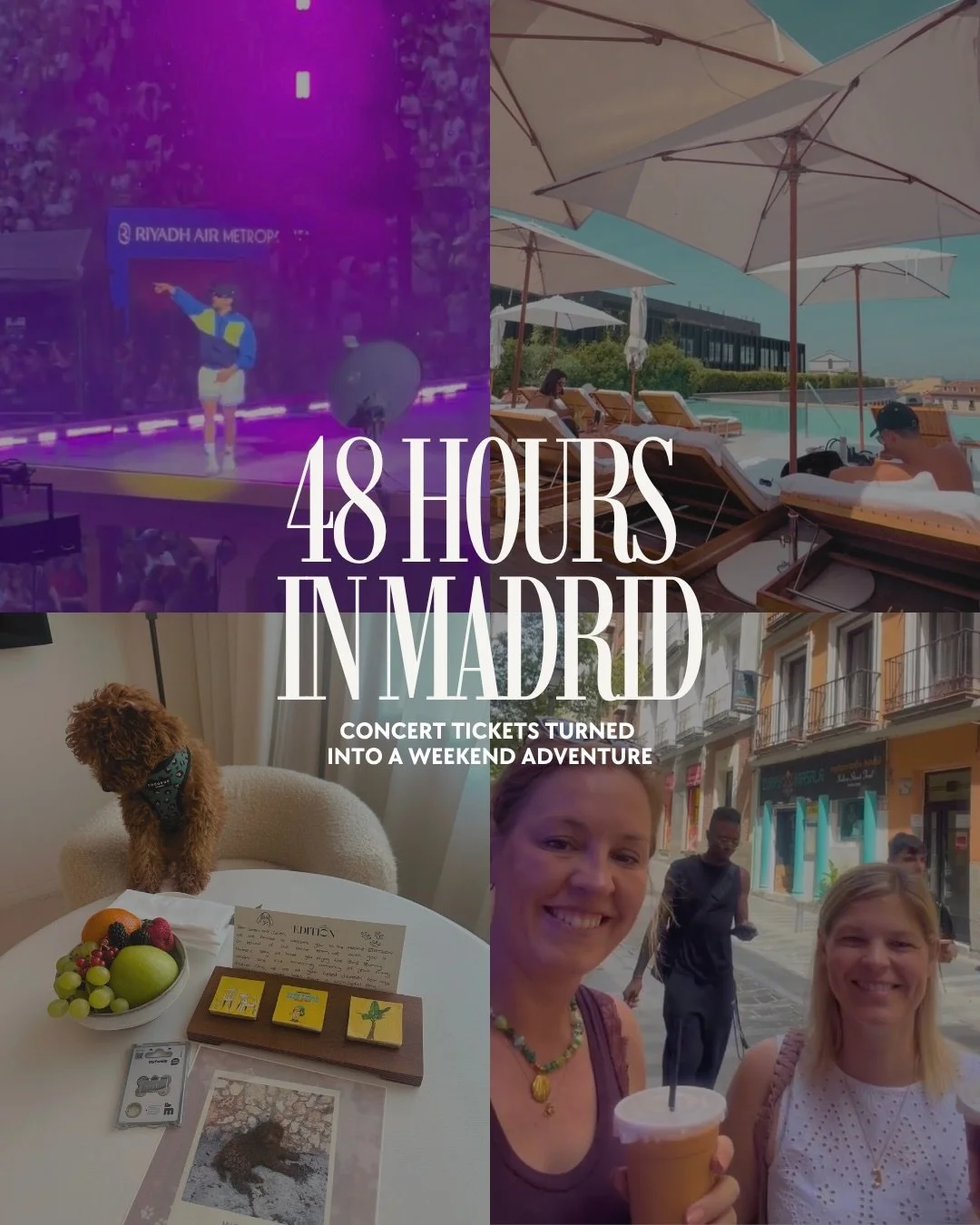 A trip for Bad Bunny, but also an excuse to spend a weekend in Madrid🇪🇸

Otis&rsquo; first flight, sunshine, good food, great hotel and a lot of wandering through the city with @jolienwellens1 

And then there was Bad Bunny! Not going to lie, it wa