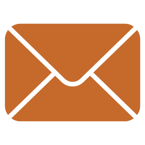 Orange envelope icon
