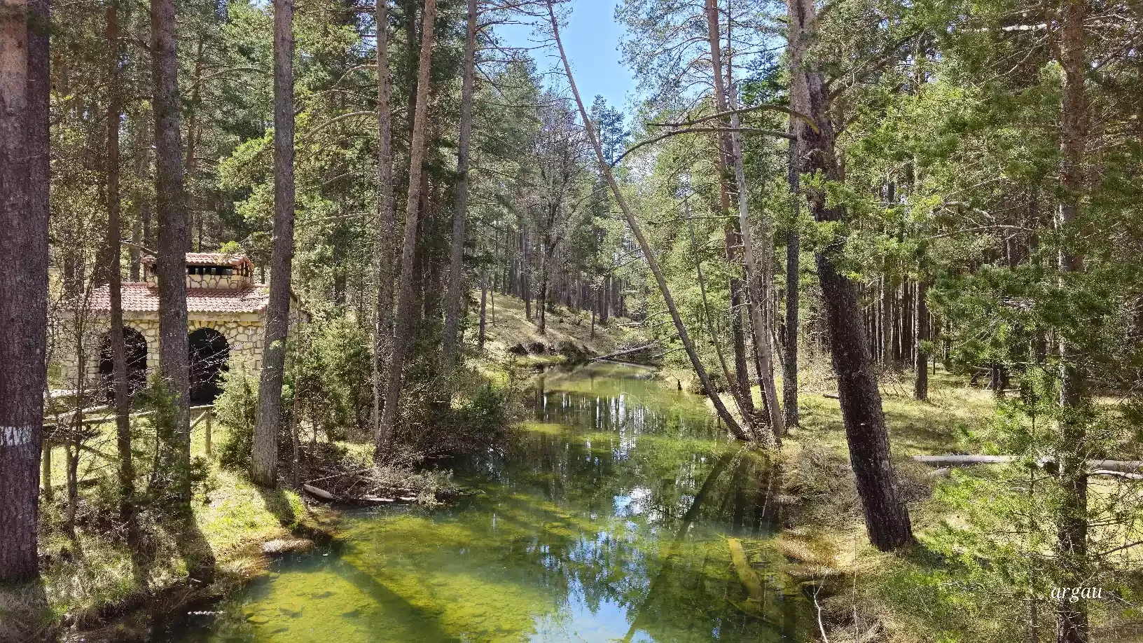 El joven Tajo a su paso por Los Tres Mojones