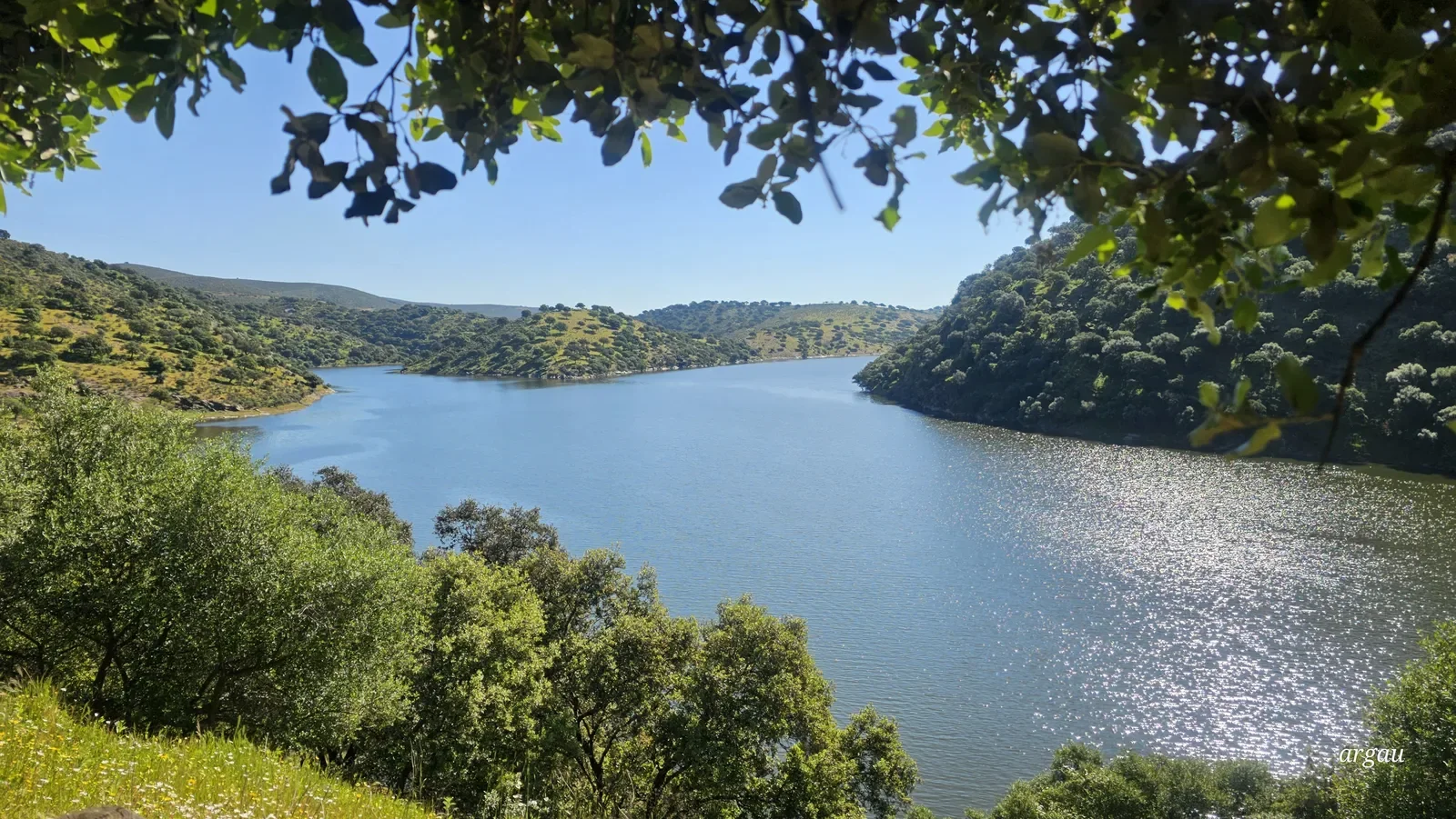 Desembocadura del río Tiétar en el Tajo
