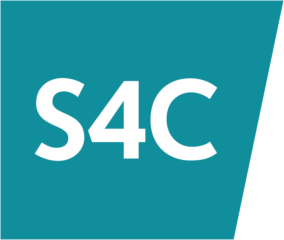 S4C logo with a teal background and white text