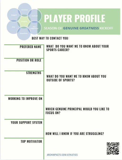 Genuine Athletics Toolkit: Single Team