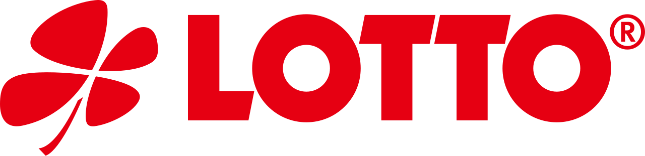 Das Logo der Lotto mit einem roten Kleeblatt Symbol und dem Schriftzug 'LOTTO' in Rot.
