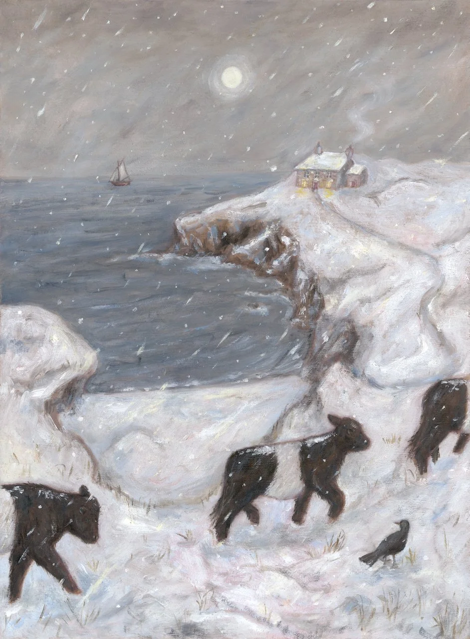 When the Cows Come Home - Original Oil Painting