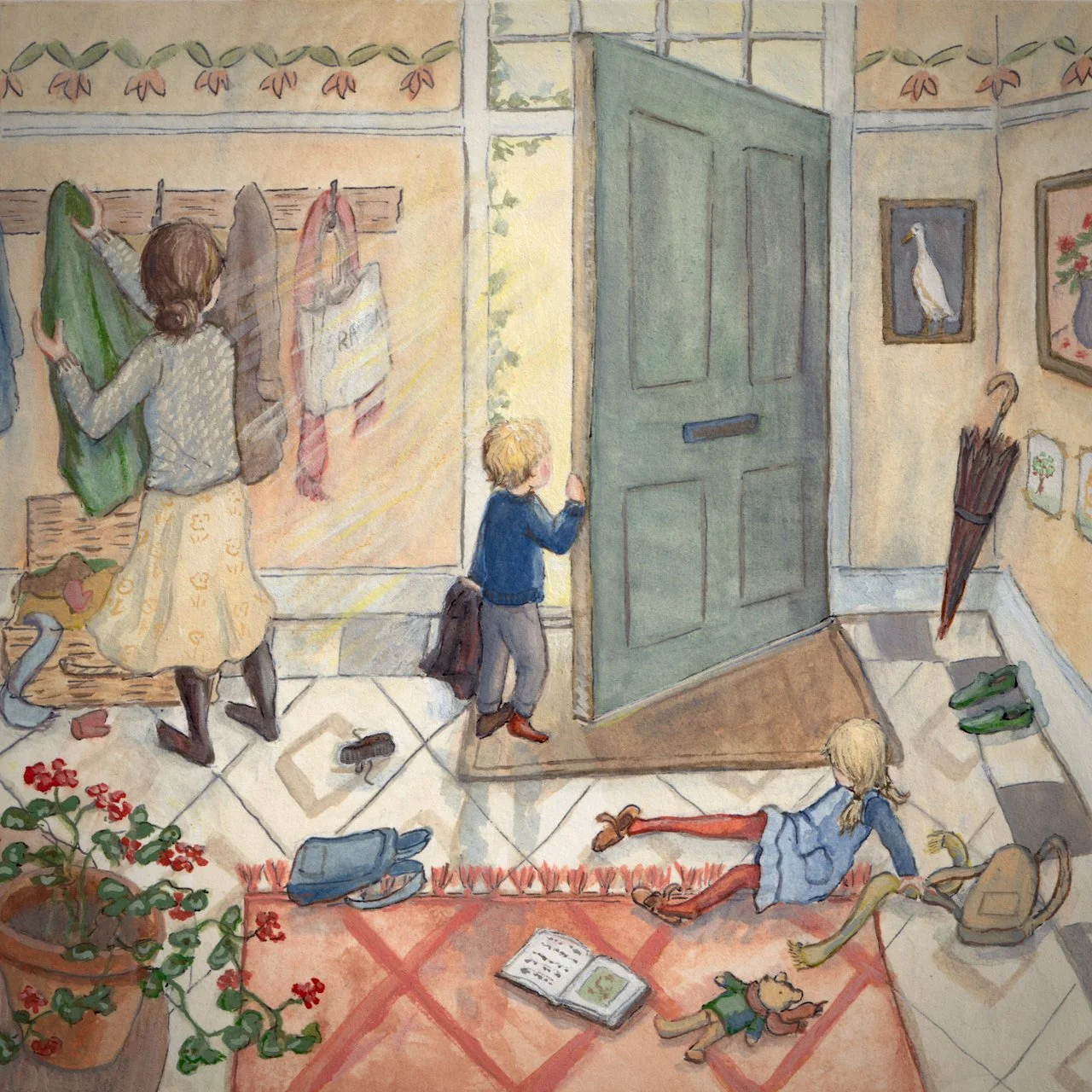 Original Gouache Painting 'Threshold'