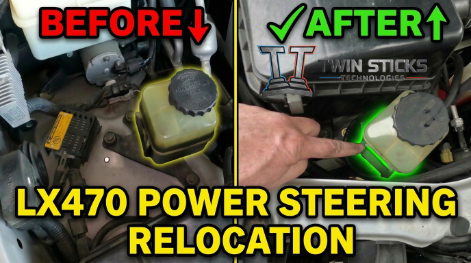 Lexus / Land Cruiser LX470 Power Steering Reservoir Relocation Bracket