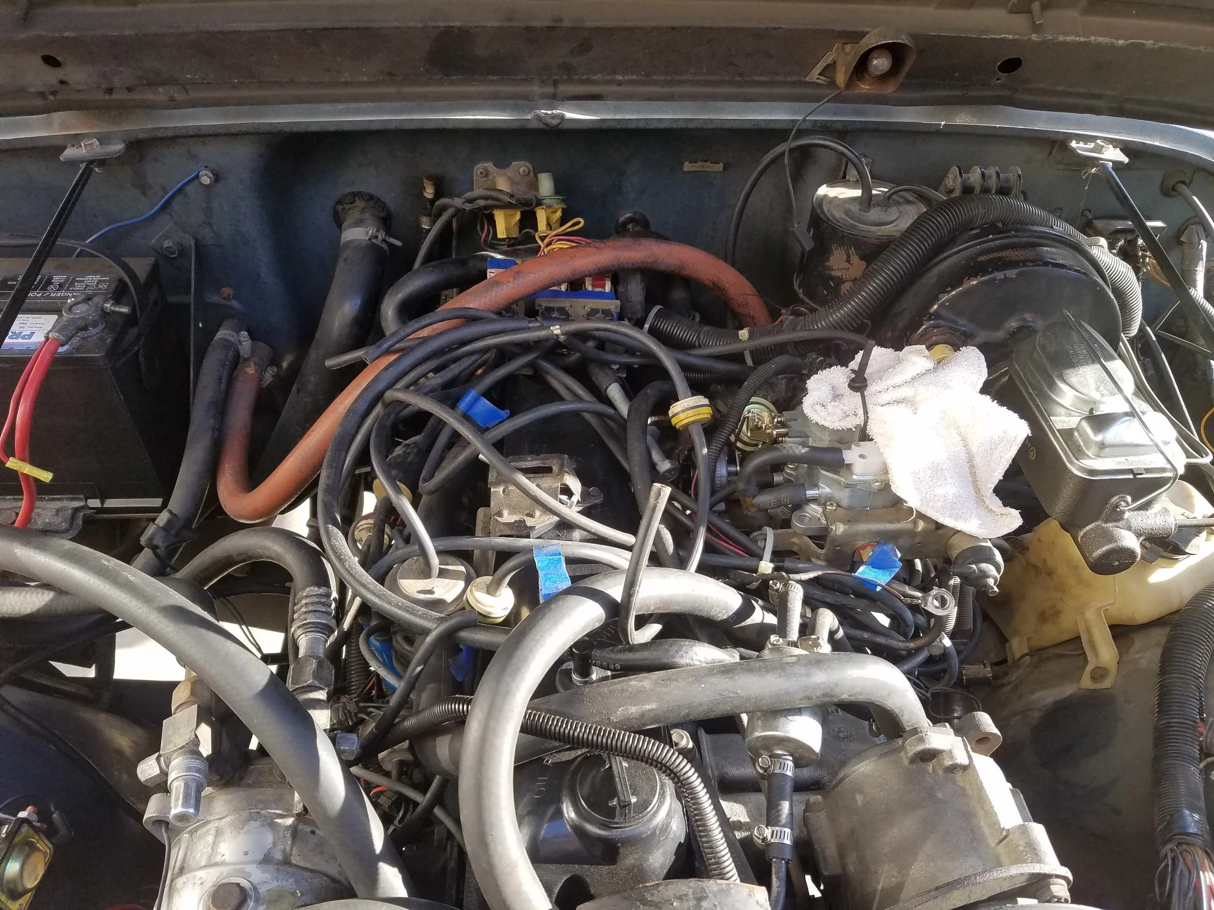 Rats nest that had the engine missing