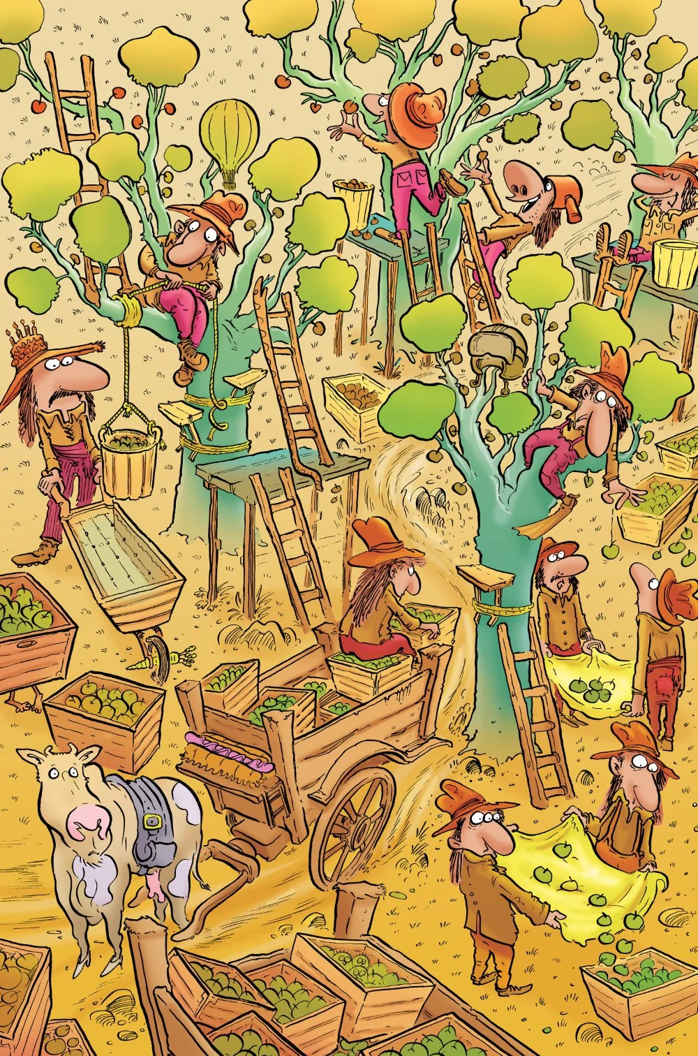 Anomalie puzzle design. This time we're in an orchard picking apples.