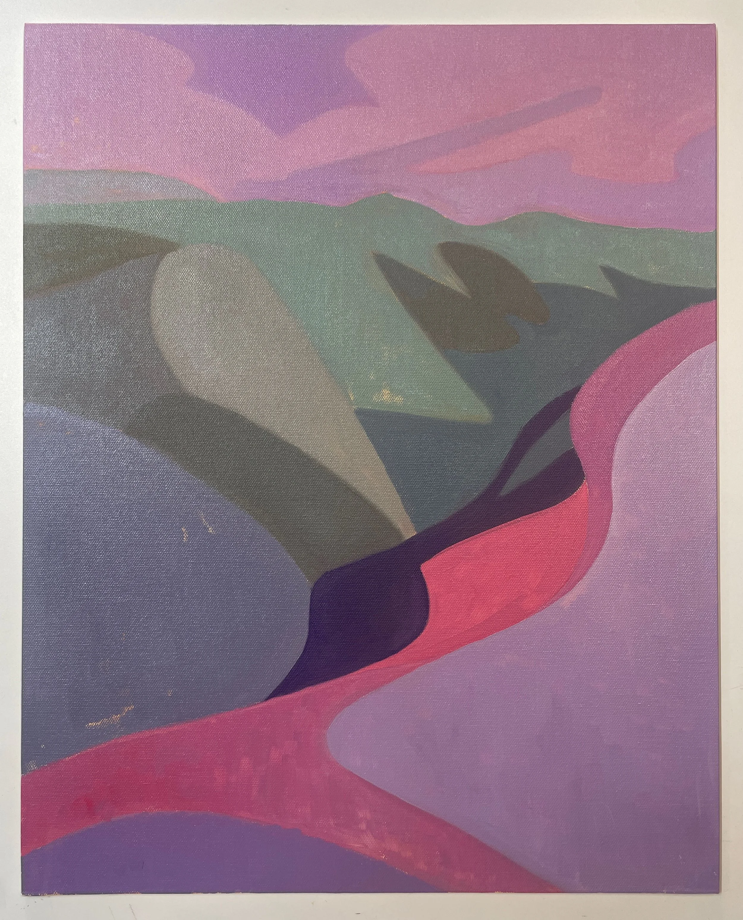 Kirkaig Valley, 16” x 20” / 40.6 × 50.8cm, Oils on canvas-board, 2026